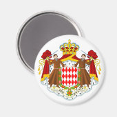 Monaco officieel wapen heraldiek symbool magneet (Voorkant / Achterkant)