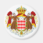 Monaco officieel wapen heraldiek symbool magneet (Voorkant)