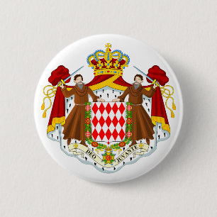 Monaco Officiële wapenstilstand Ronde Button 5,7 Cm
