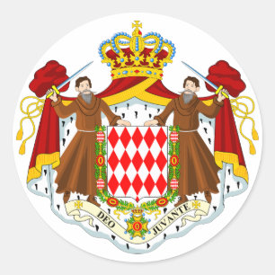 Monaco Officiële wapenstilstand Ronde Sticker