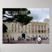 Monaco Palace in Monte Carlo Reisfotografie Poster (Voorkant)