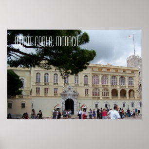 Monaco Paleis in Monte Carlo Reis Fotografie Poster