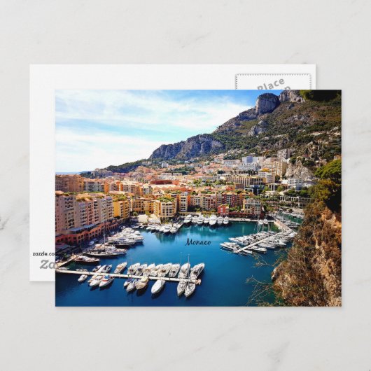 Monaco Port Briefkaart (Voorkant / Achterkant)