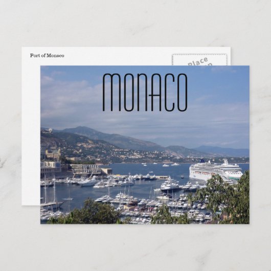 monaco port briefkaart (Voorkant / Achterkant)