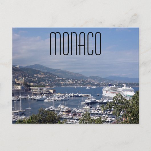 monaco port briefkaart (Voorkant)
