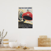 Monaco Poster Racerauto Kunst Grand Prix Schilderi (Keuken)