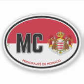 MONACO Principate de Monaco 01 Sticker (Voorkant)