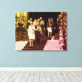 Monaco Prins Albert en Princess Grace Canvas Afdruk (Insitu (Houten vloer))