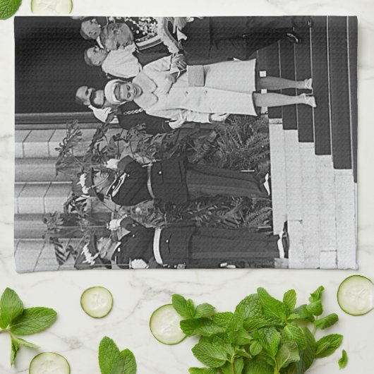 Monaco Prins Albert en Princess Grace Theedoek (Gevouwen)