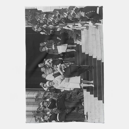  Monaco Prins Albert en Princess Grace Theedoek (Verticaal)