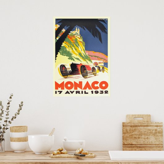 Monaco Racing Poster (Keuken)