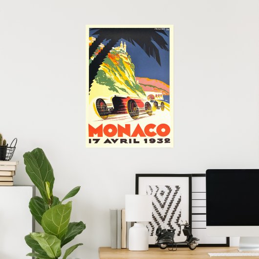 Monaco Racing Poster (Thuiskantoor)
