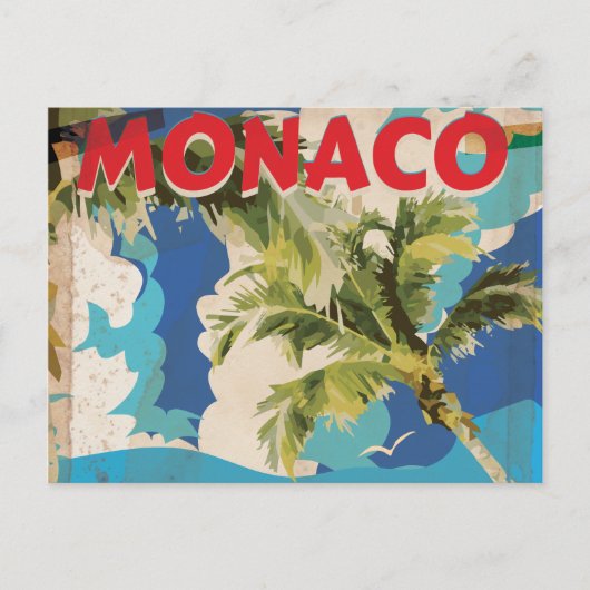  MONACO RACING-REISPOSTER BRIEFKAART (Voorkant)