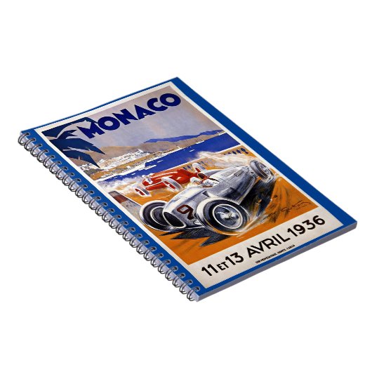 Monaco-reisposter, 1936 autorace notitieboek (Rechterzijde)