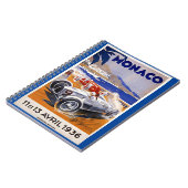 Monaco-reisposter, 1936 autorace notitieboek (Linkerzijde)