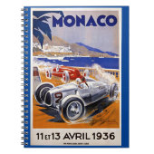 Monaco-reisposter, 1936 autorace notitieboek (Voorkant)