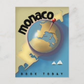 Monaco Reisposter  Briefkaart (Voorkant)