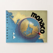 Monaco Reisposter  Legpuzzel (Horizontaal)