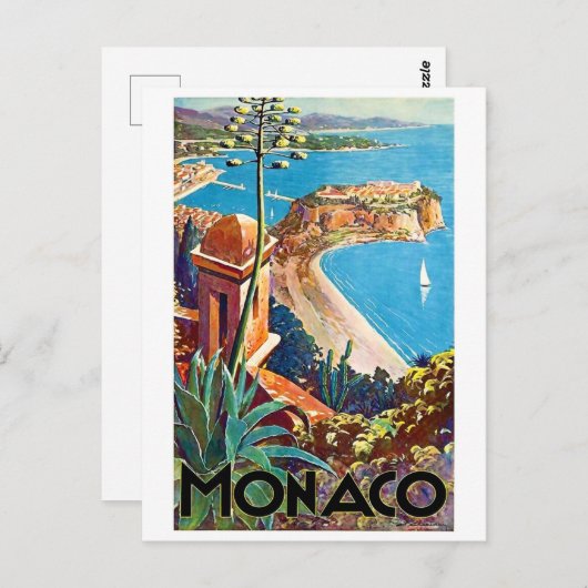 Monaco, Riviera Briefkaart (Voorkant / Achterkant)