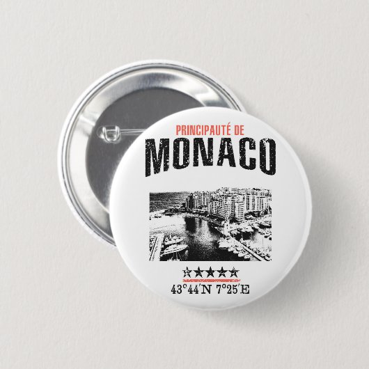 Monaco Ronde Button 5,7 Cm (Voorkant /achterkant)