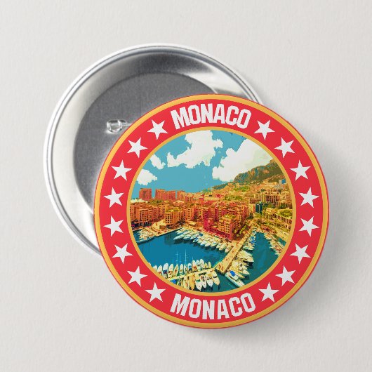 Monaco Ronde Button 7,6 Cm (Voorkant /achterkant)