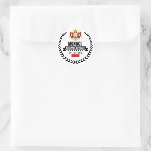 Monaco Ronde Sticker (Tas)
