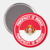 Monaco Round Emblem Magneet (Voorkant / Achterkant)