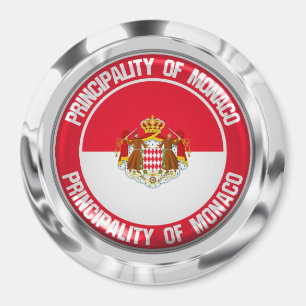 Monaco Round Emblem Magneet