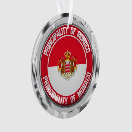 Monaco Round Emblem Ornament (voorkant)