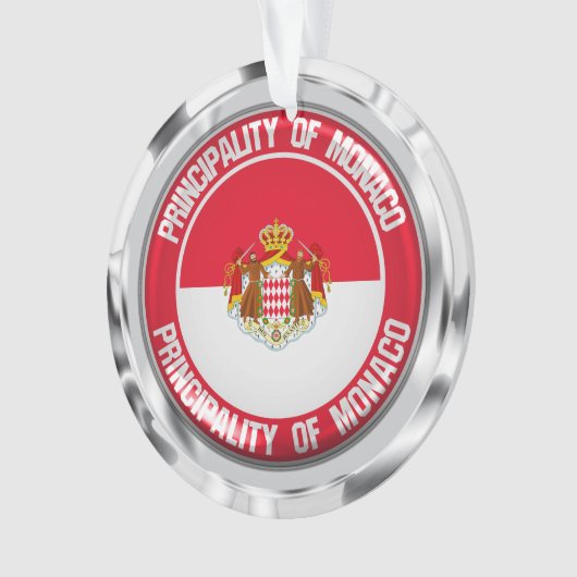 Monaco Round Emblem Ornament (voorkant)