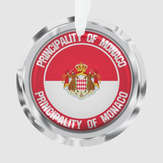 Monaco Round Emblem Ornament (voorkant)