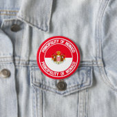 Monaco Round Emblem Ronde Button 7,6 Cm (In situ)