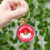 Monaco Round Emblem Sleutelhanger (Hand)