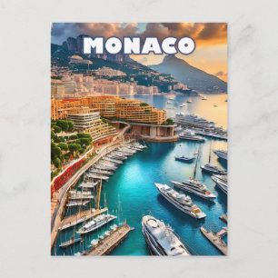 Monaco, scintillerende juweel aan de Côte d'Azur Briefkaart