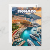 Monaco, scintillerende juweel aan de Côte d'Azur Briefkaart (Voorkant / Achterkant)