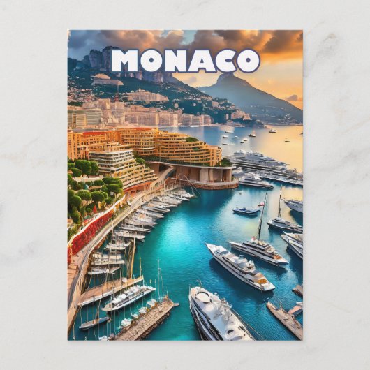 Monaco, scintillerende juweel aan de Côte d'Azur Briefkaart (Voorkant)