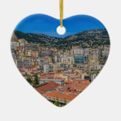 Monaco Skyline Keramisch Ornament (Voorkant)