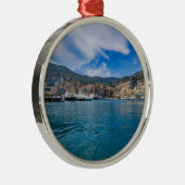 Monaco Skyline Metalen Ornament (Rechts)