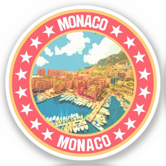 Monaco Sticker (Voorkant)