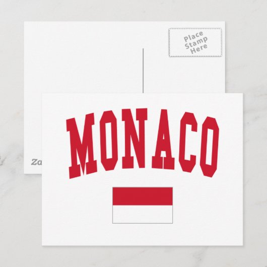 Monaco Style Briefkaart (Voorkant / Achterkant)