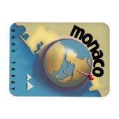 Monaco Travel poster Magneet (Horizontaal)