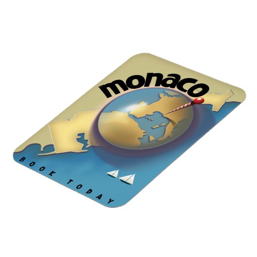 Monaco Travel poster Magneet (Linkerzijde)