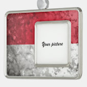 Monaco Verzilverd Omlijst Ornament (Links)