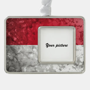 Monaco Verzilverd Omlijst Ornament