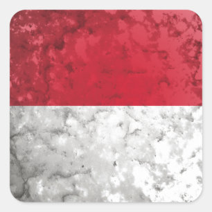 Monaco Vierkante Sticker