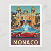 Monaco Vintage Beroemde Reisplaats Briefkaart (Voorkant)