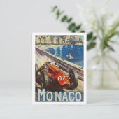 Monaco Vintage Beroemde Reisplaats Briefkaart (Staand voorkant)