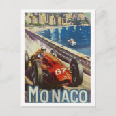 Monaco Vintage Beroemde Reisplaats Briefkaart (Voorkant)