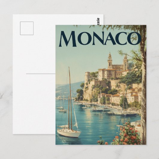 Monaco vintage  briefkaart (Voorkant / Achterkant)