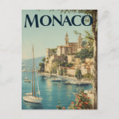 Monaco vintage  briefkaart (Voorkant)